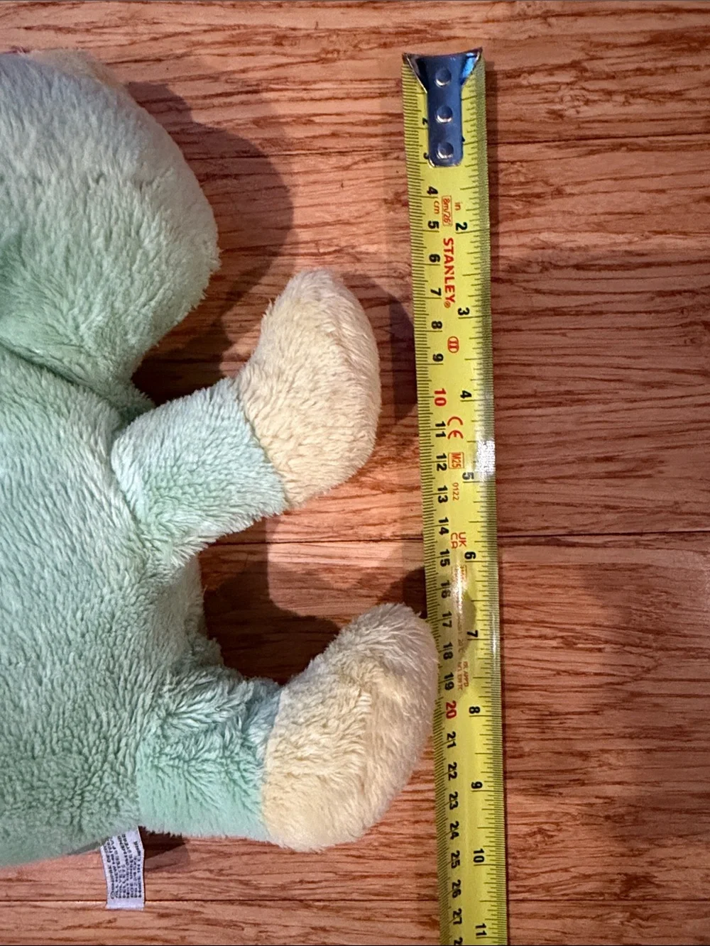 Unipak Mint Green Polka Dot Frog Plush with Pink & Yellow Accents with rattle